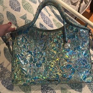 Brahmin bag blue metallic